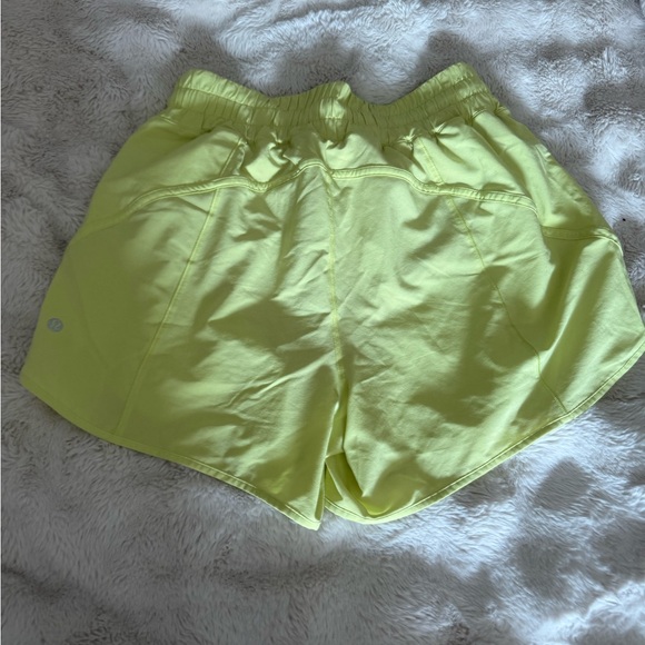 Lululemon Women's Yellow tracker Shorts - Picture 3 of 5